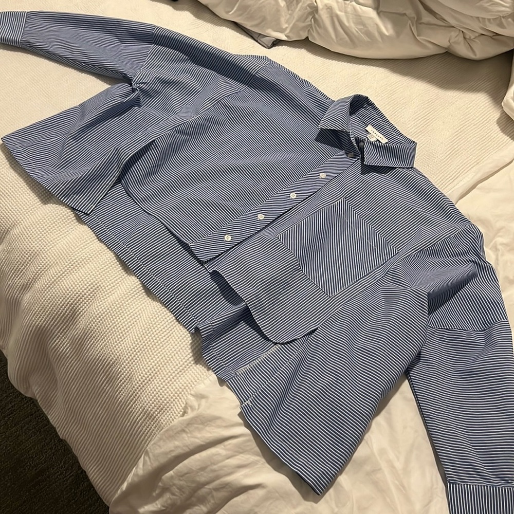 Blue Striped Women's Top